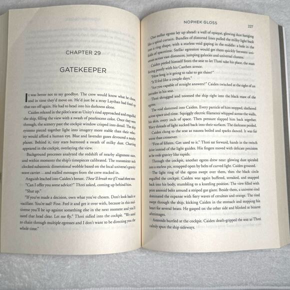 Nophek Gloss by Essa Hansen (2020) First Edition Trade Paperback Sci-Fi Novel - Picture 10 of 10